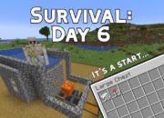 Day 6 Survival 101: Enchanting Table Prep, Lapis, Bookshelves, and Easy XP
