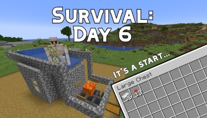 Day 6 Survival 101: Enchanting Table Prep, Lapis, Bookshelves, and Easy XP